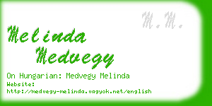 melinda medvegy business card